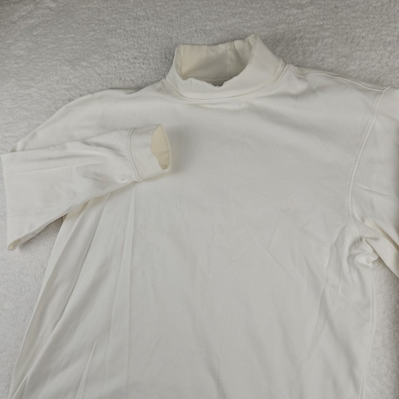 VTG LL Bean Shirt Womens M White Pullover Turtleneck Sweater‎ Sweatshirt Outdoor - Picture 3 of 10